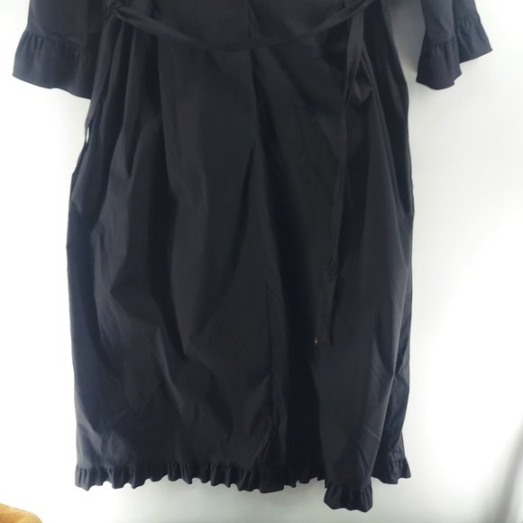 MaxMara black pleated  Dress Long Sleeve size 8 - Picture 11 of 15